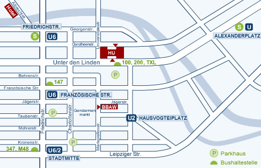 Lageplan Akademie der Wissenschaften